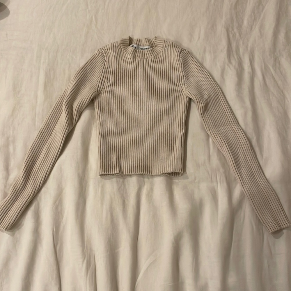 Zara rib knit long sleeve
